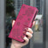 iPhone 17 Pro Four-leaf Embossed Leather Phone Case - Rose Red
