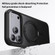 iPhone 17 Pro Frosted 360 Degree MagSafe Magnetic Holder Phone Case - Silver