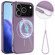 iPhone 17 Pro Glossy TPU Shockproof MagSafe Phone Case with Lanyard - Purple