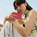 iPhone 17 Pro Imitation Original CD Texture Magsafe PC Hybrid TPU Phone Case - Red
