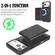 iPhone 17 Pro Kalebol Strong MagSafe Magnetic Two-Fold Card Bag Leather Phone Case - Black