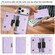 iPhone 17 Pro Kalebol Strong MagSafe Magnetic Two-Fold Card Bag Leather Phone Case - Purple