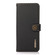 iPhone 17 Pro KHAZNEH Custer Genuine Leather RFID Phone Case - Black