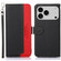 iPhone 17 Pro KHAZNEH Litchi Texture Leather RFID Phone Case - Black