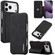 iPhone 17 Pro LC.IMEEKE Hon Ancient Series Flip Leather Phone Case - Black