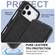 iPhone 17 Pro LC.IMEEKE Hon Ancient Series Flip Leather Phone Case - Black