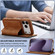 iPhone 17 Pro LC.IMEEKE Hon Ancient Series Flip Leather Phone Case - Brown