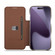 iPhone 17 Pro LC.IMEEKE Hon Ancient Series Flip Leather Phone Case - Coffee