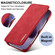 iPhone 17 Pro LC.IMEEKE Hon Ancient Series Flip Leather Phone Case - Red