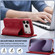 iPhone 17 Pro LC.IMEEKE Hon Ancient Series Flip Leather Phone Case - Red