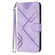 iPhone 17 Pro Line Pattern Skin Feel Leather Phone Case - Light Purple