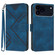 iPhone 17 Pro Line Pattern Skin Feel Leather Phone Case - Royal Blue
