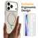 iPhone 17 Pro Liquid Silicone MagSafe Magnetic Phone Case with Ring Holder - Antique White