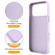 iPhone 17 Pro Liquid Silicone MagSafe Magnetic Phone Case with Ring Holder - Lilac Purple