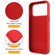 iPhone 17 Pro Liquid Silicone MagSafe Magnetic Phone Case with Ring Holder - Red