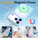iPhone 17 Pro Liquid Silicone MagSafe Magnetic Phone Case with Ring Holder - Sky Blue