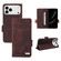 iPhone 17 Pro Magnetic Clasp Leather Phone Case - Brown