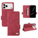 iPhone 17 Pro Magnetic Clasp Leather Phone Case - Red