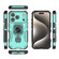 iPhone 17 Pro Metal Kickstand TPU Hybrid PC Phone Case - Green