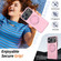 iPhone 17 Pro Metal Rotation Holder MagSafe TPU Hybrid PC Phone Case - Pink
