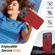 iPhone 17 Pro Metal Rotation Holder MagSafe TPU Hybrid PC Phone Case - Red
