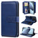 iPhone 17 Pro Multi-Function Wallet 10 Card Slots Leather Phone Case - Dark Blue