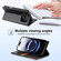iPhone 17 Pro N.BEKUS P3 RFID Stitching Magnetic Flip Leather Phone Case - Black