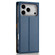 iPhone 17 Pro N.BEKUS P3 RFID Stitching Magnetic Flip Leather Phone Case - Blue