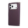 iPhone 17 Pro Nine-card Slots Zipper Wallet Bag Leather Phone Case - Dark Purple