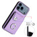 iPhone 17 Pro Organ Card Bag Ring Holder Phone Case with Long Lanyard - Purple