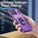 iPhone 17 Pro Pioneer Armor Heavy Duty PC + TPU Phone Case with Holder - Purple+Black