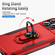 iPhone 17 Pro Pioneer Armor Heavy Duty PC + TPU Phone Case with Holder - Red+Black