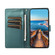 iPhone 17 Pro PU Genuine Leather Texture Embossed Line Phone Case - Green