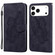 iPhone 17 Pro Retro Skin Feel Butterflies Embossing Horizontal Flip Leather Phone Case - Black