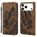 iPhone 17 Pro Retro Skin Feel Butterflies Embossing Horizontal Flip Leather Phone Case - Brown