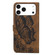 iPhone 17 Pro Retro Skin Feel Butterflies Embossing Horizontal Flip Leather Phone Case - Brown