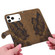 iPhone 17 Pro Retro Skin Feel Butterflies Embossing Horizontal Flip Leather Phone Case - Brown