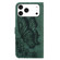 iPhone 17 Pro Retro Skin Feel Butterflies Embossing Horizontal Flip Leather Phone Case - Green