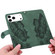 iPhone 17 Pro Retro Skin Feel Butterflies Embossing Horizontal Flip Leather Phone Case - Green