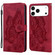 iPhone 17 Pro Retro Skin Feel Butterflies Embossing Horizontal Flip Leather Phone Case - Red