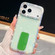 iPhone 17 Pro Rhinestone Glitter TPU 4-corners Anti-fall Phone Case with Holder - Light Green