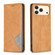 iPhone 17 Pro Rhombus Texture Magnetic Leather Phone Case - Yellow
