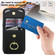 iPhone 17 Pro Ring Holder RFID Card Slot Phone Case - Black