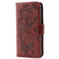 iPhone 17 Pro Rose Butterfly Embossed Leather Phone Case - Brown
