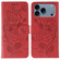 iPhone 17 Pro Rose Butterfly Embossed Leather Phone Case - Red