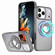 iPhone 17 Pro Rotating Ring Magnetic Holder Phone Case - Titanium Grey