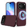 iPhone 17 Pro Shockproof Silicone Magsafe Phone Case - Plum Color