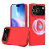 iPhone 17 Pro Shockproof Silicone Magsafe Phone Case - Red
