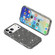 iPhone 17 Pro Shockproof Terminator Glitter Powder Phone Case - Black