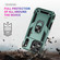 iPhone 17 Pro Shockproof TPU Hybrid PC Phone Case with Holder - Dark Green